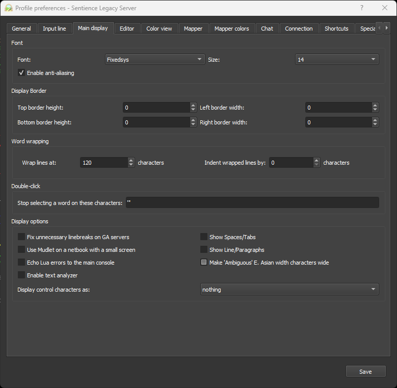 Display Settings